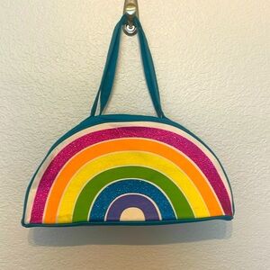 Luv Betsey by Betsey Johnson Rainbow Cooler Bag Purse.